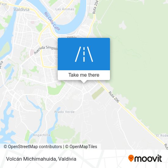 Mapa de Volcán Michimahuida
