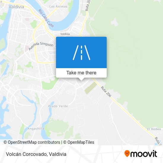 Volcán Corcovado map