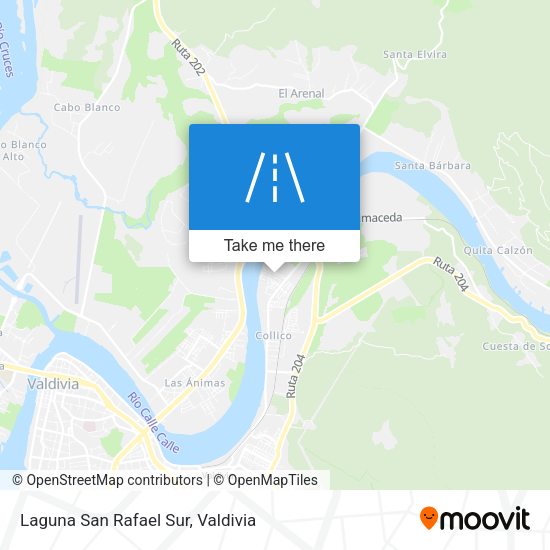 Laguna San Rafael Sur map