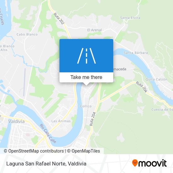 Laguna San Rafael Norte map