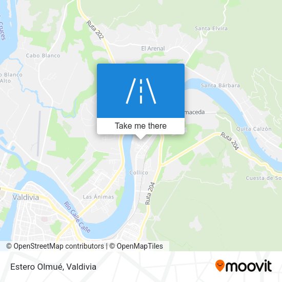 Mapa de Estero Olmué