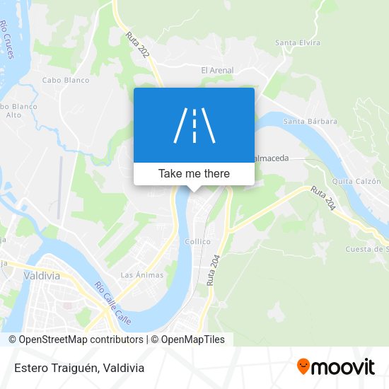 Mapa de Estero Traiguén