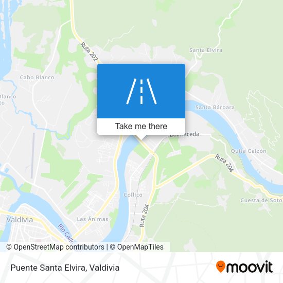 Puente Santa Elvira map