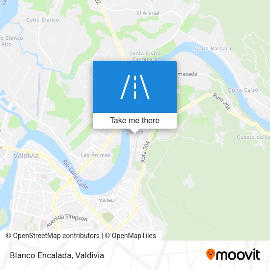 Mapa de Blanco Encalada