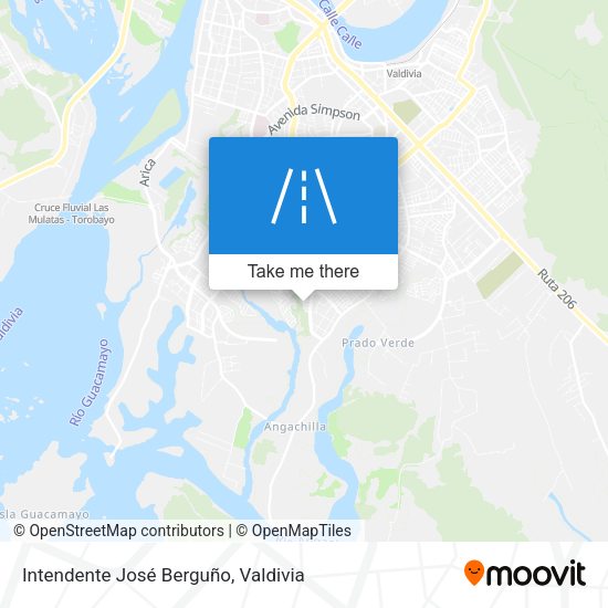 Mapa de Intendente José Berguño