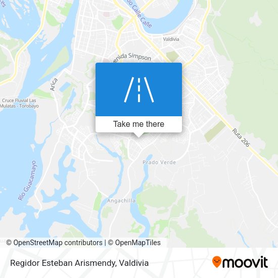 Mapa de Regidor Esteban Arismendy