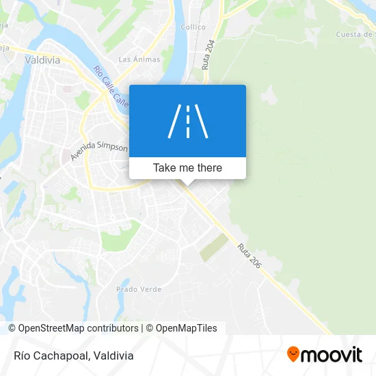 Río Cachapoal map