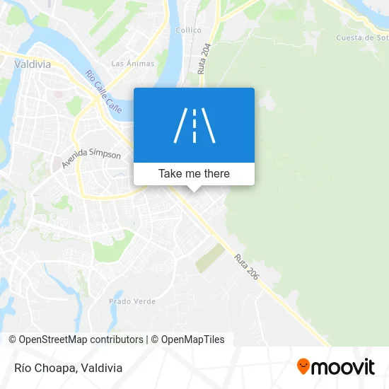 Río Choapa map