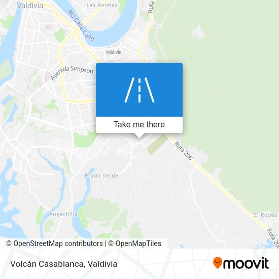 Volcán Casablanca map