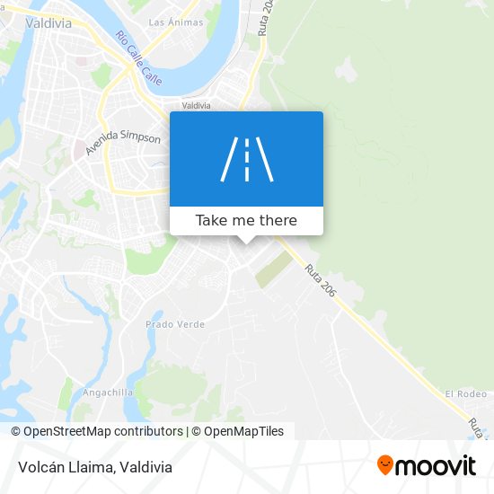 Volcán Llaima map