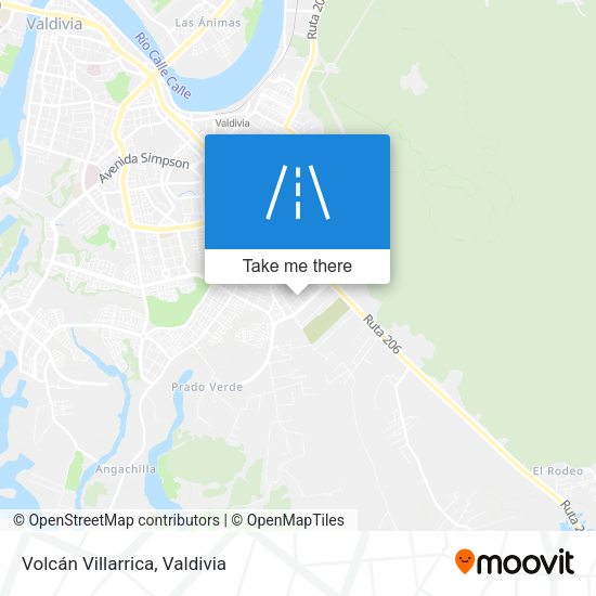 Mapa de Volcán Villarrica