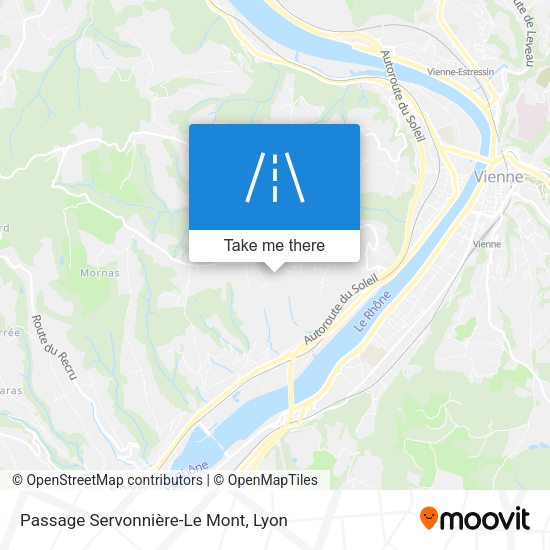 Passage Servonnière-Le Mont map