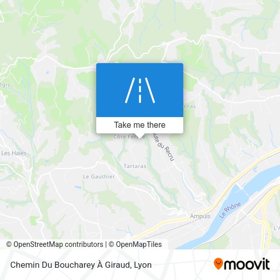 Chemin Du Boucharey À Giraud map
