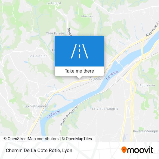 Chemin De La Côte Rôtie map