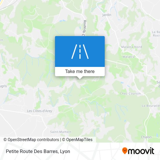 Petite Route Des Barres map