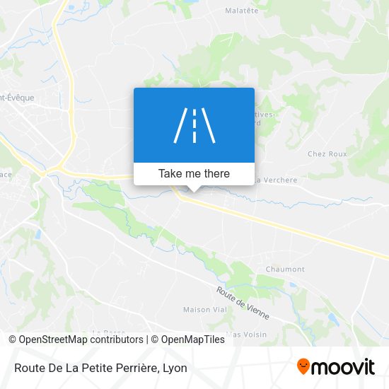 Route De La Petite Perrière map