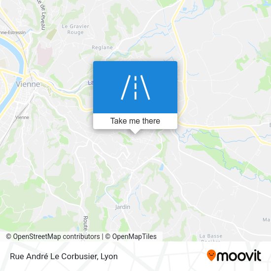 Rue André Le Corbusier map