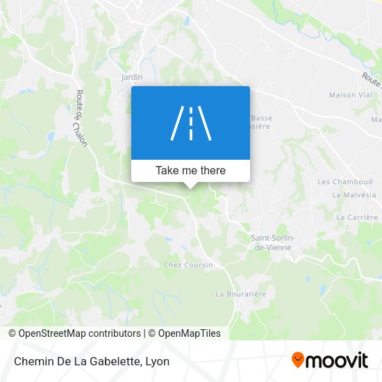 Chemin De La Gabelette map