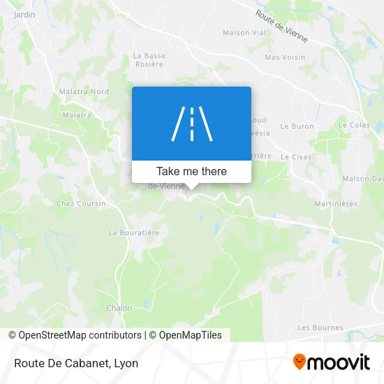 Route De Cabanet map