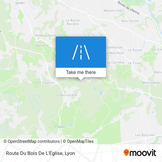 Route Du Bois De L'Église map