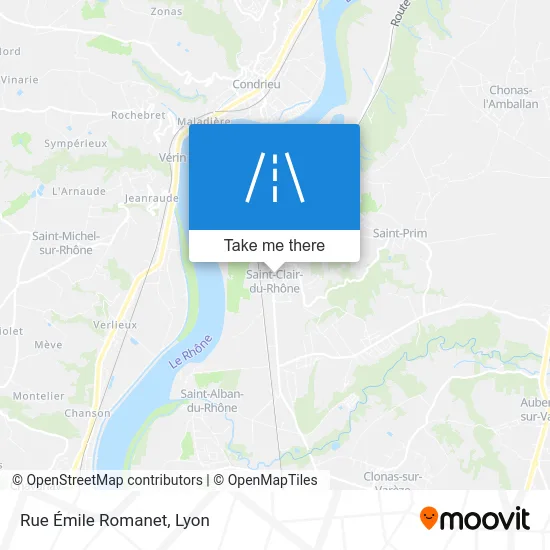 Rue Émile Romanet map