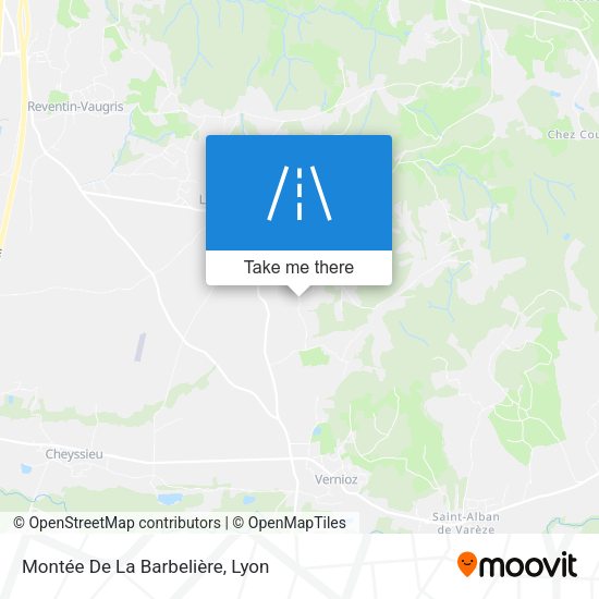 Montée De La Barbelière map