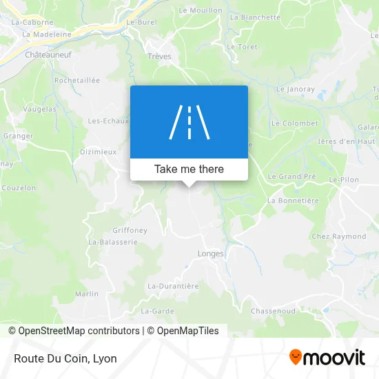 Route Du Coin map