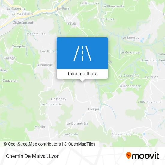 Chemin De Malval map