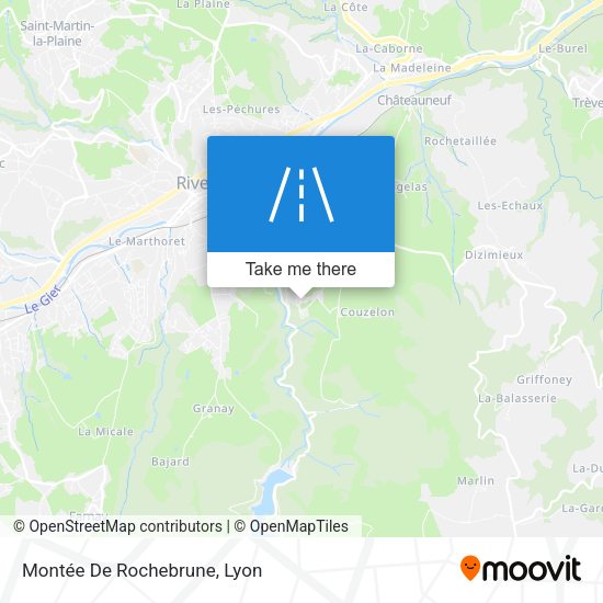 Montée De Rochebrune map