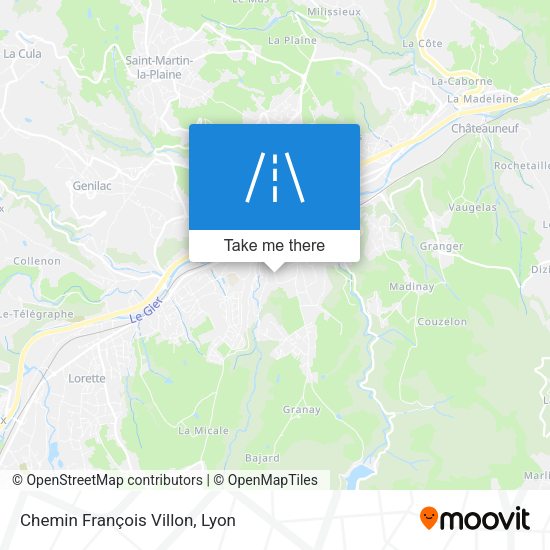 Chemin François Villon map