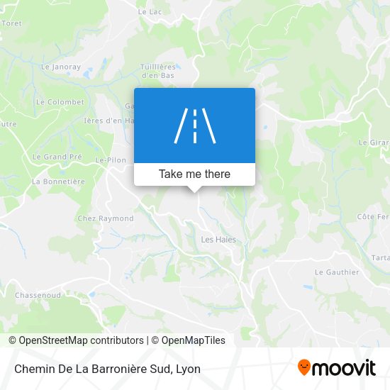 Chemin De La Barronière Sud map
