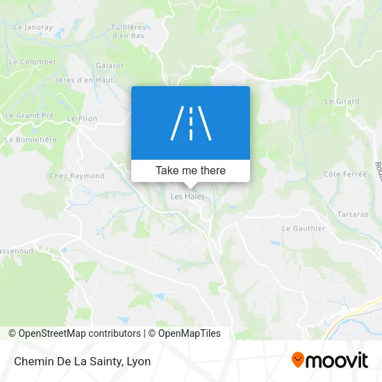 Chemin De La Sainty map