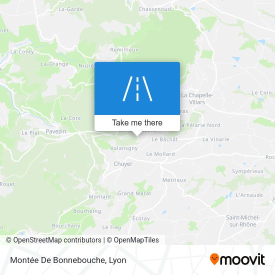 Montée De Bonnebouche map