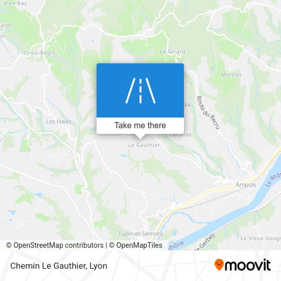 Chemin Le Gauthier map