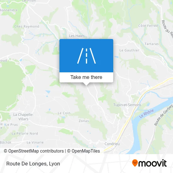 Route De Longes map