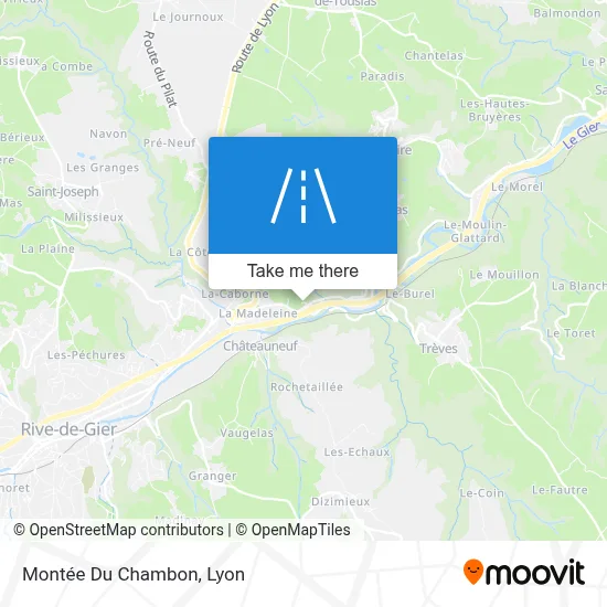 Montée Du Chambon map