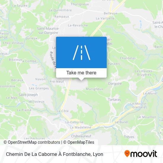 Chemin De La Caborne À Fontblanche map