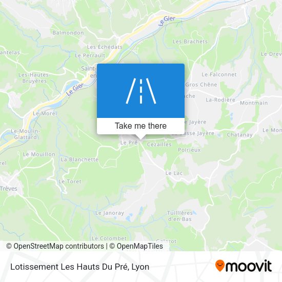 Lotissement Les Hauts Du Pré map