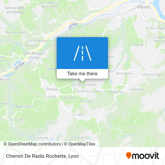 Chemin De Radis Rochette map
