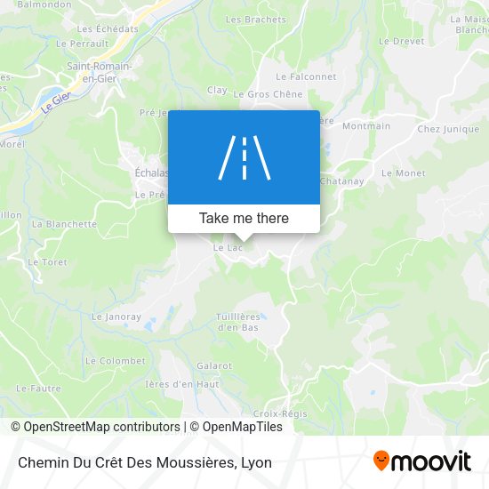 Chemin Du Crêt Des Moussières map