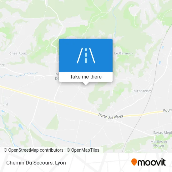 Chemin Du Secours map