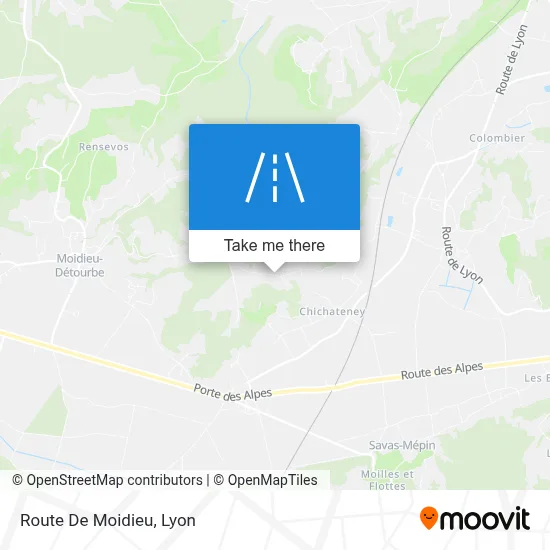 Route De Moidieu map