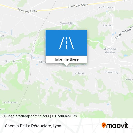 Chemin De La Péroudière map
