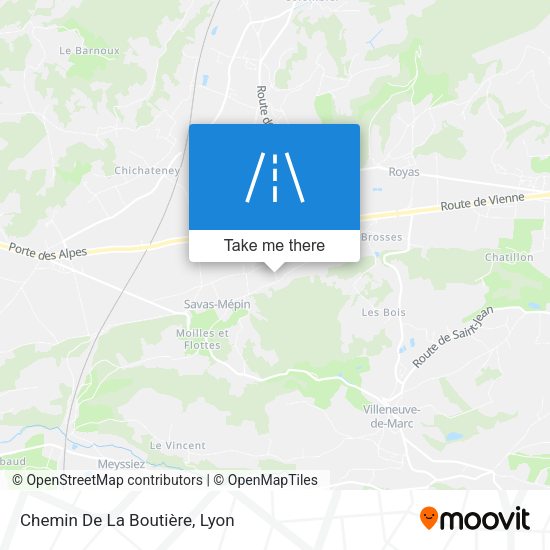 Chemin De La Boutière map