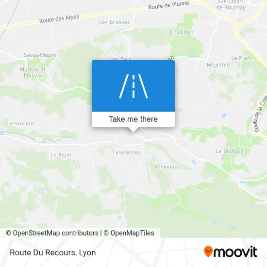 Route Du Recours map