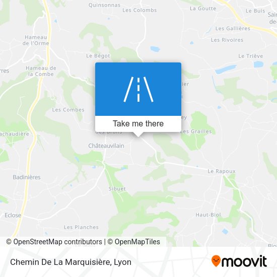 Chemin De La Marquisière map