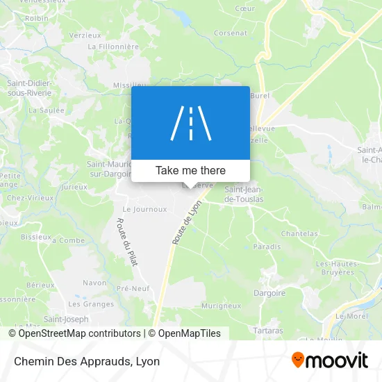 Chemin Des Apprauds map