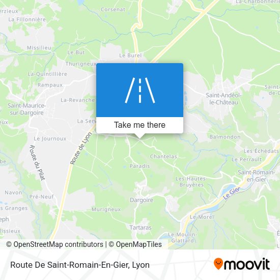 Route De Saint-Romain-En-Gier map