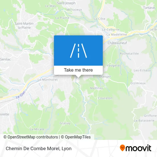 Chemin De Combe Morel map