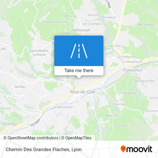 Chemin Des Grandes Flaches map